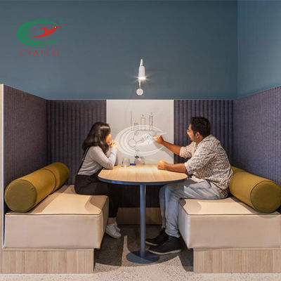 質  Multicolor Wavy Polyester Fiber Acoustic Panel Moistureproof 工場