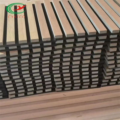 耐火性のSlatted材木の木製の音は無害な厚さ21mmにパネルをはめる