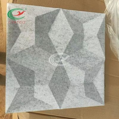 無臭ダイヤモンド3Dの壁のポリエステル線維の音響パネル防カビ