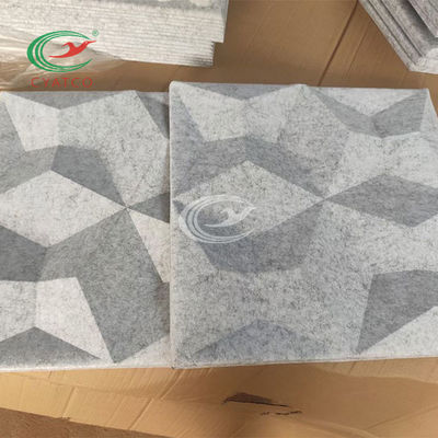 安定した無害な3Dダイヤモンドの壁パネル、多色刷りの可聴周波吸収シート