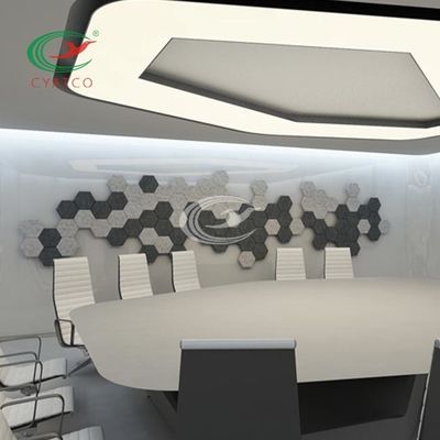 壁3Dの装飾のための無臭の感じられた六角形の音響パネル
