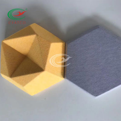 軽量3D六角形の音響パネルはポリエステル線維を耐火性にする